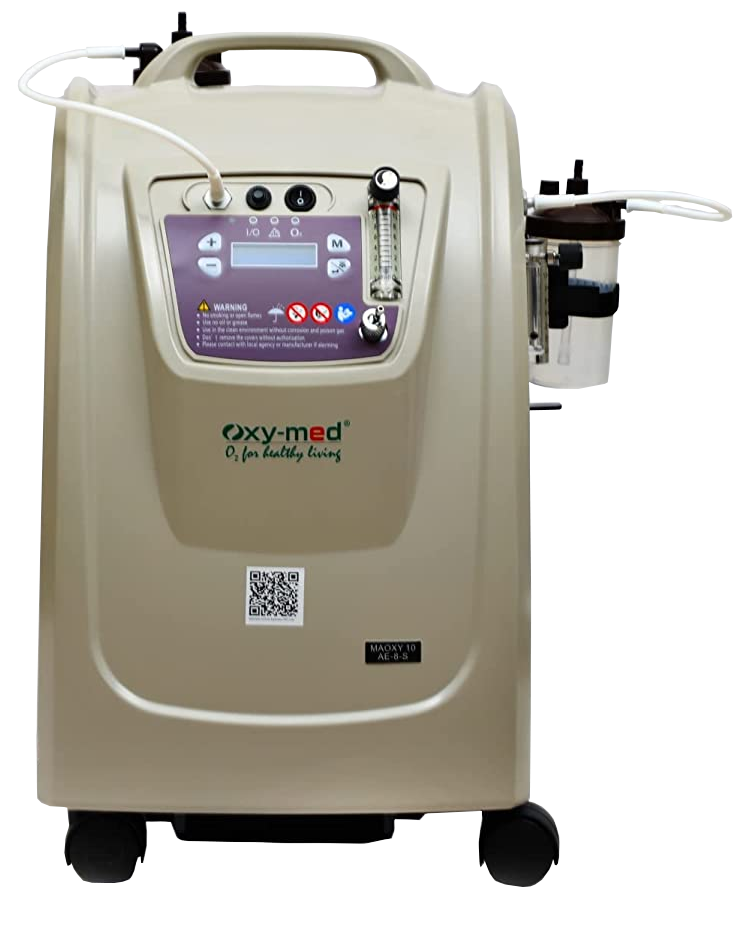 Oxymed 10 LPM Dual Flow Oxygen Concentrator