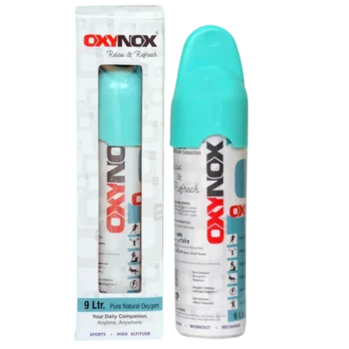 Oxynox Portable Oxygen Canister - 9 Liters