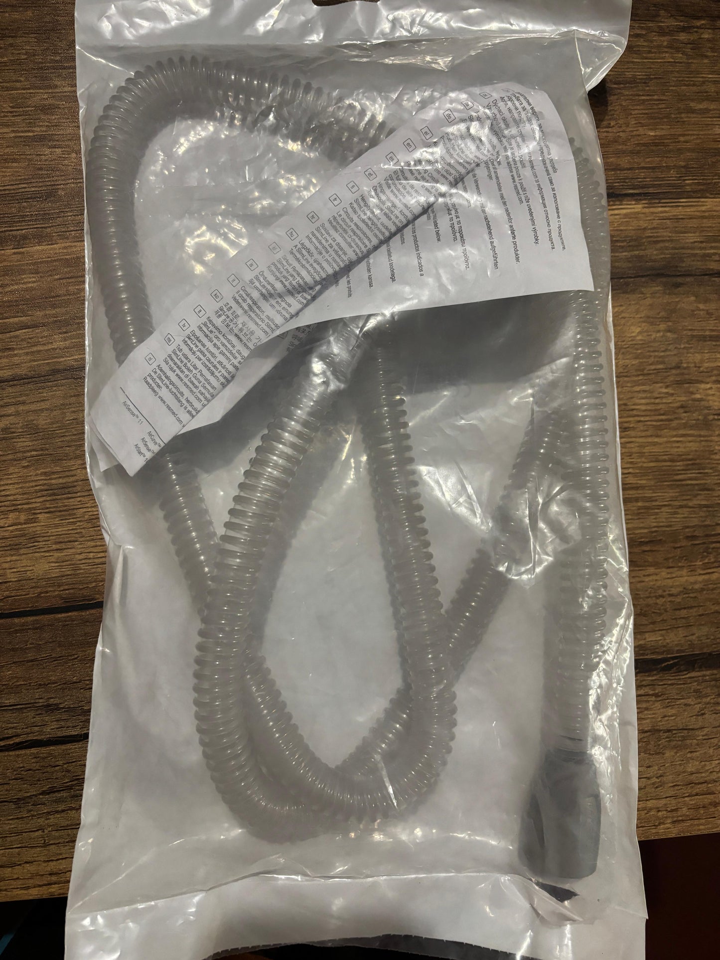 ResMed Standard CPAP/BiPAP Tubing – Grey Cuffed (19mm) Compatible with All ResMed Devices