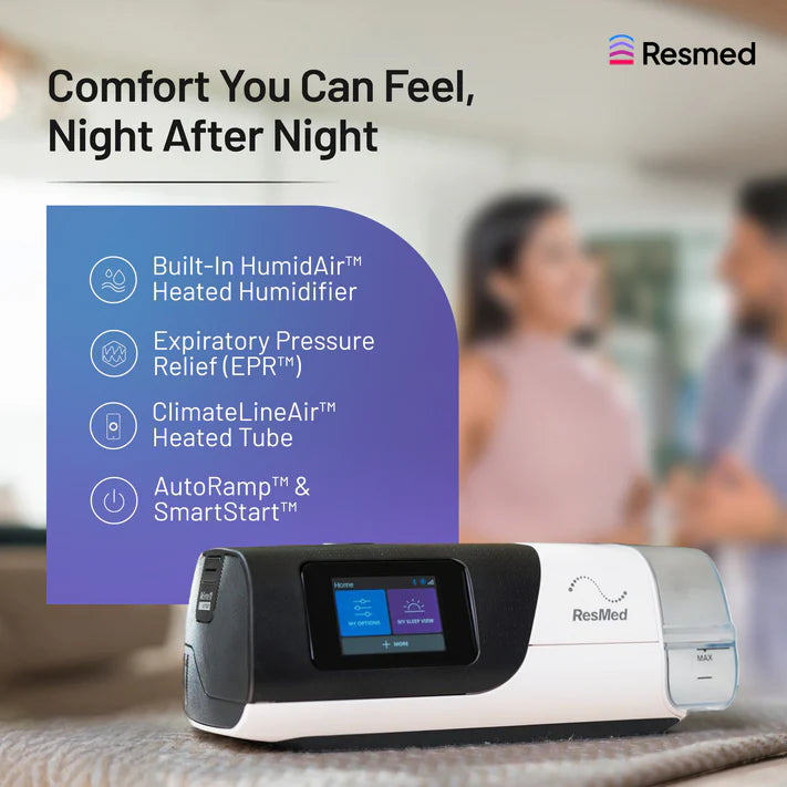 ResMed AirSense 11 AutoSet 4G Tripack with 2 Masks & 1-Year Extended Warranty