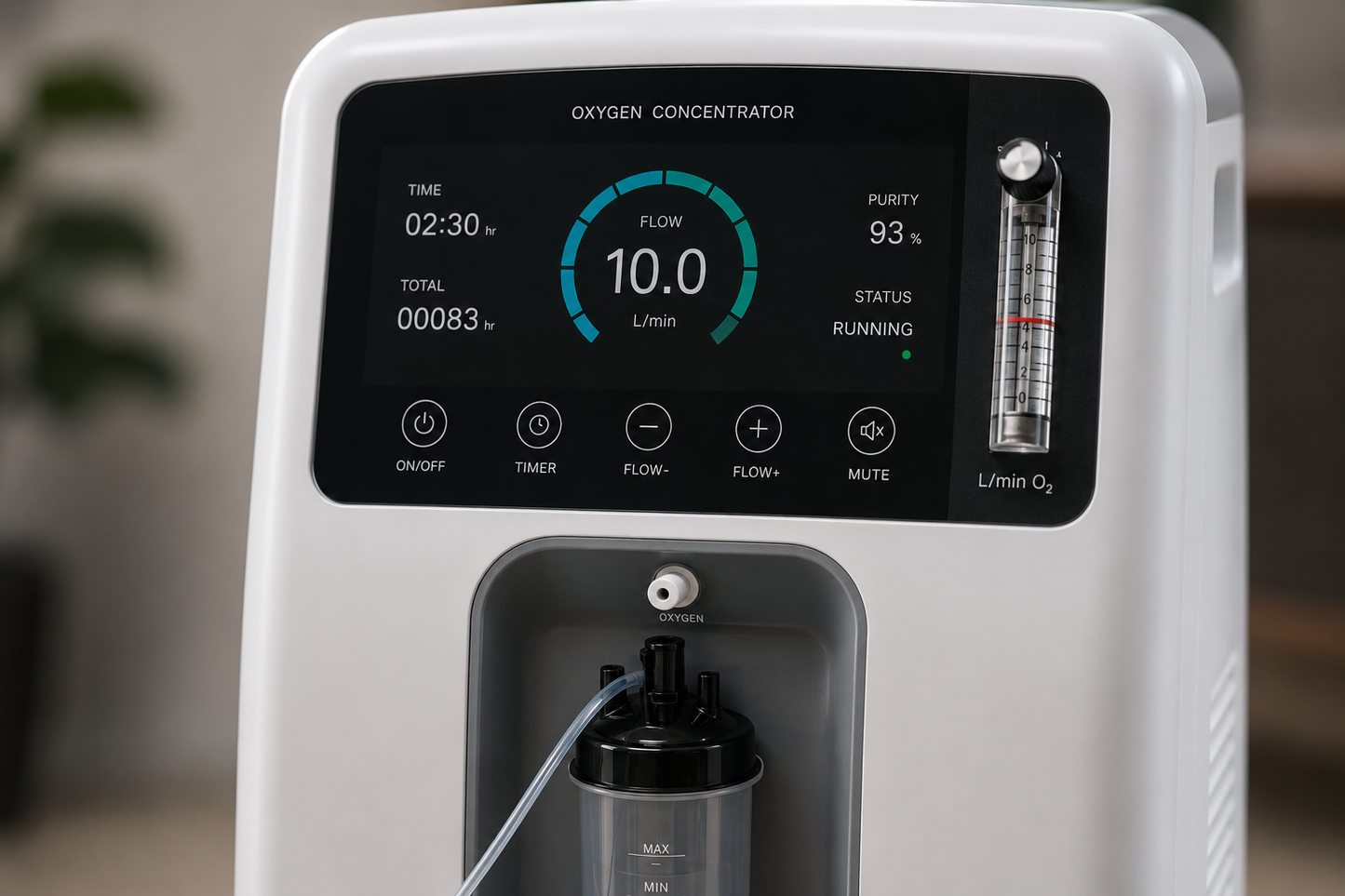 10 LPM Home Oxygen Concentrator (Rental)