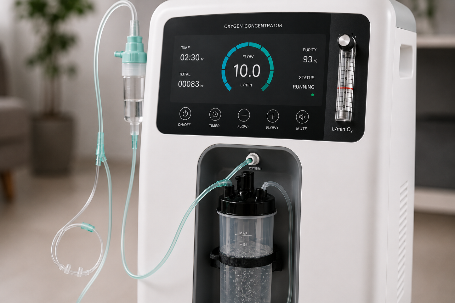 10 LPM Home Oxygen Concentrator (Rental)