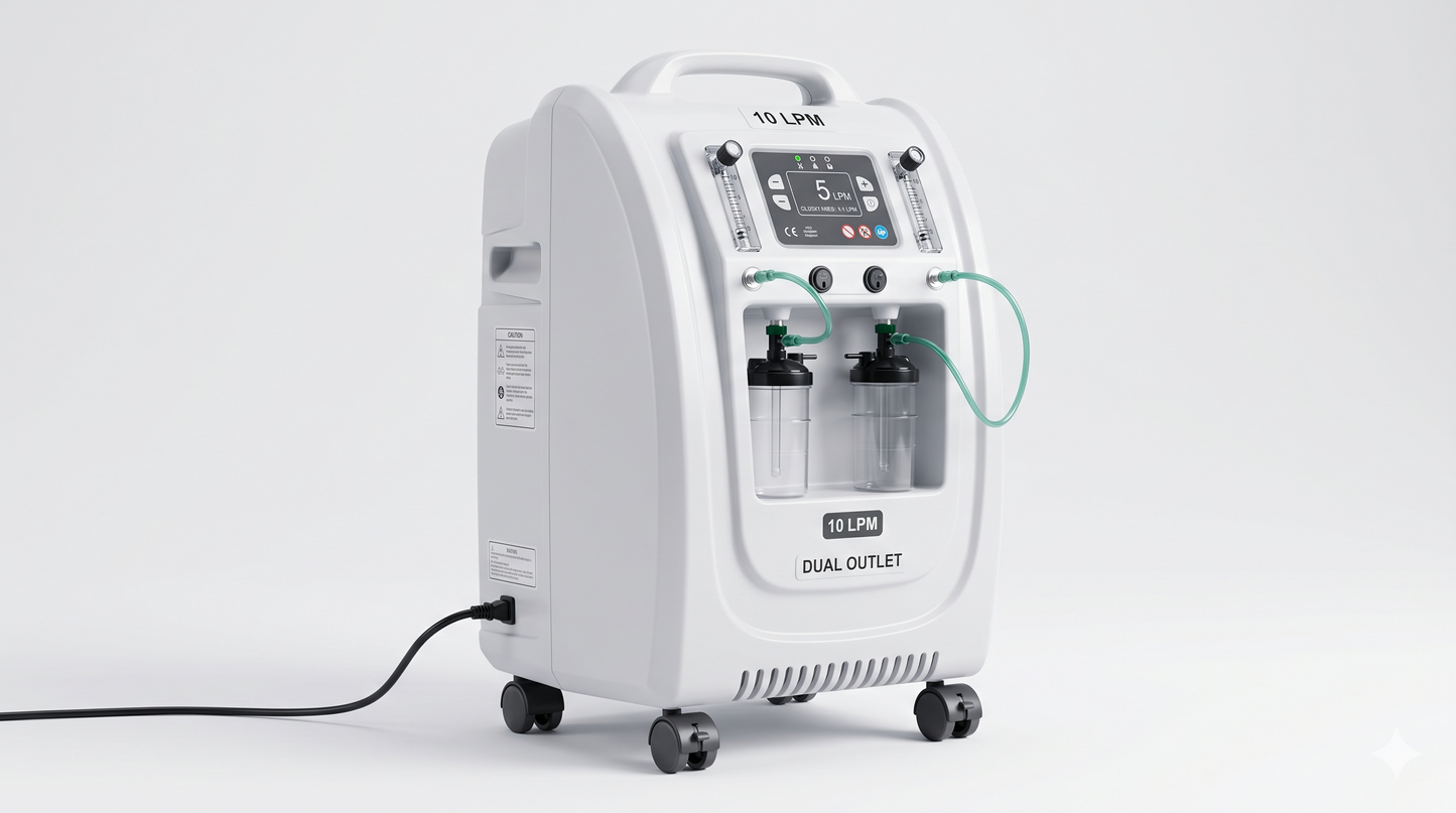 10 LPM Home Oxygen Concentrator (Rental)