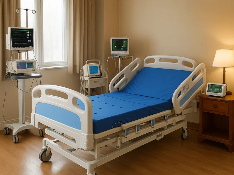 ICCU Full Fowler Hospital Bed – Adjustable ICU Patient Bed in India