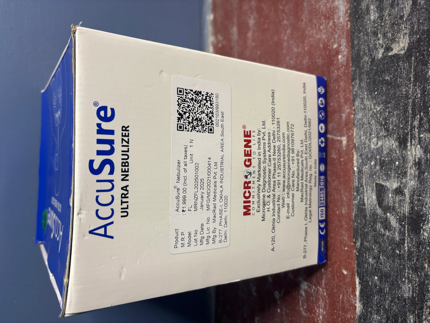 AccuSure Nebulizer – Portable & Quiet Compressor Nebulizer Machine