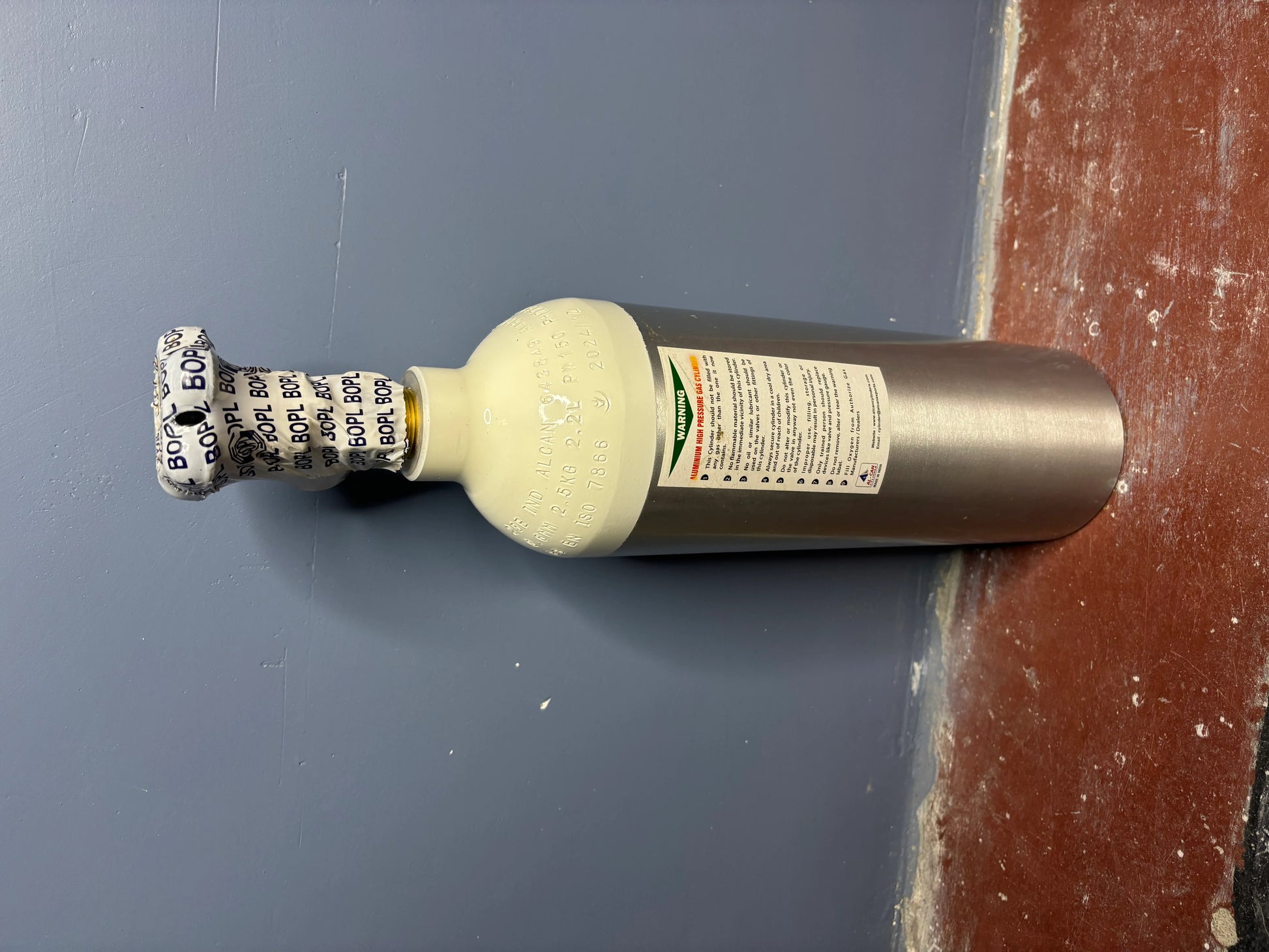 2.2 L Aluminium Oxygen Cylinder with Carry Bag – Portable OxyKit