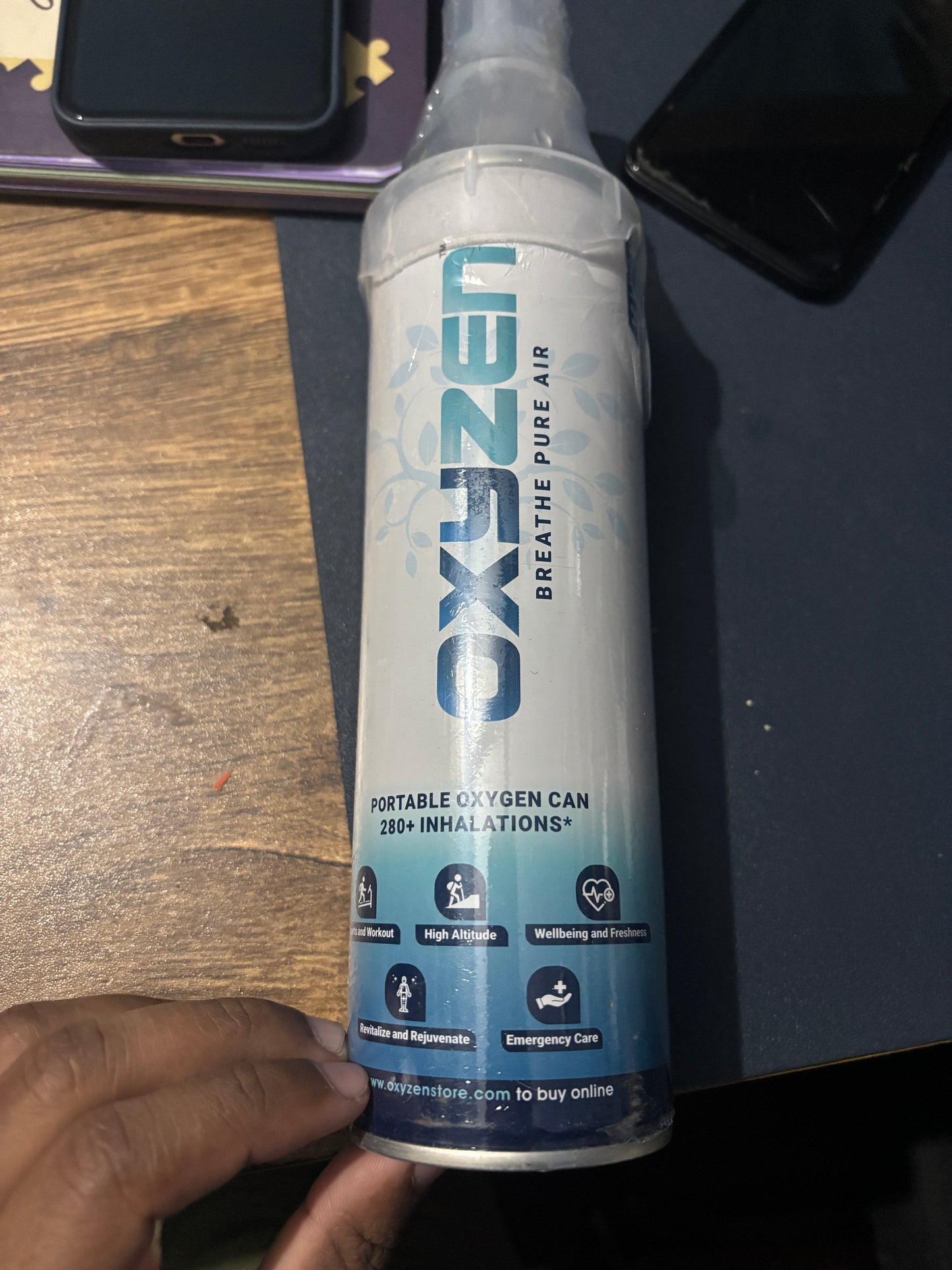 Oxyzen Portable Oxygen Can by Vyom Aerosols | Lightweight Travel Oxygen Support