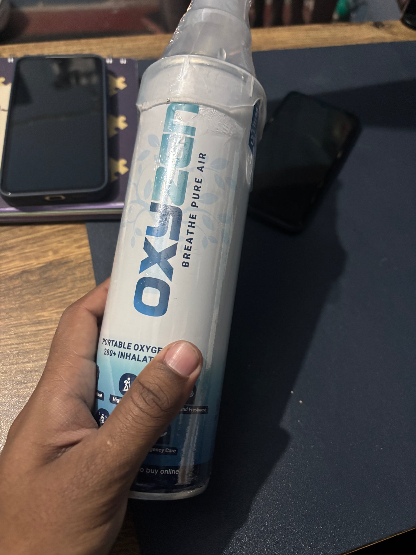 Oxyzen Portable Oxygen Can by Vyom Aerosols | Lightweight Travel Oxygen Support