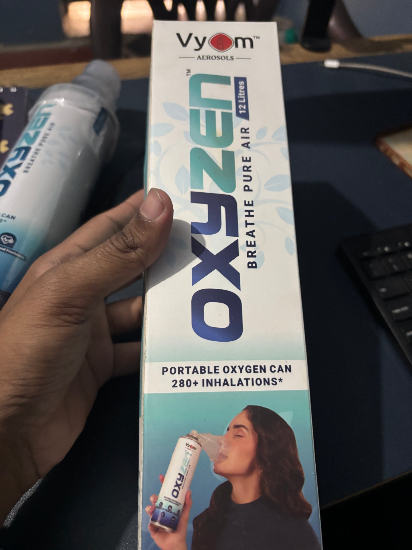 Oxyzen Portable Oxygen Can by Vyom Aerosols | Lightweight Travel Oxygen Support