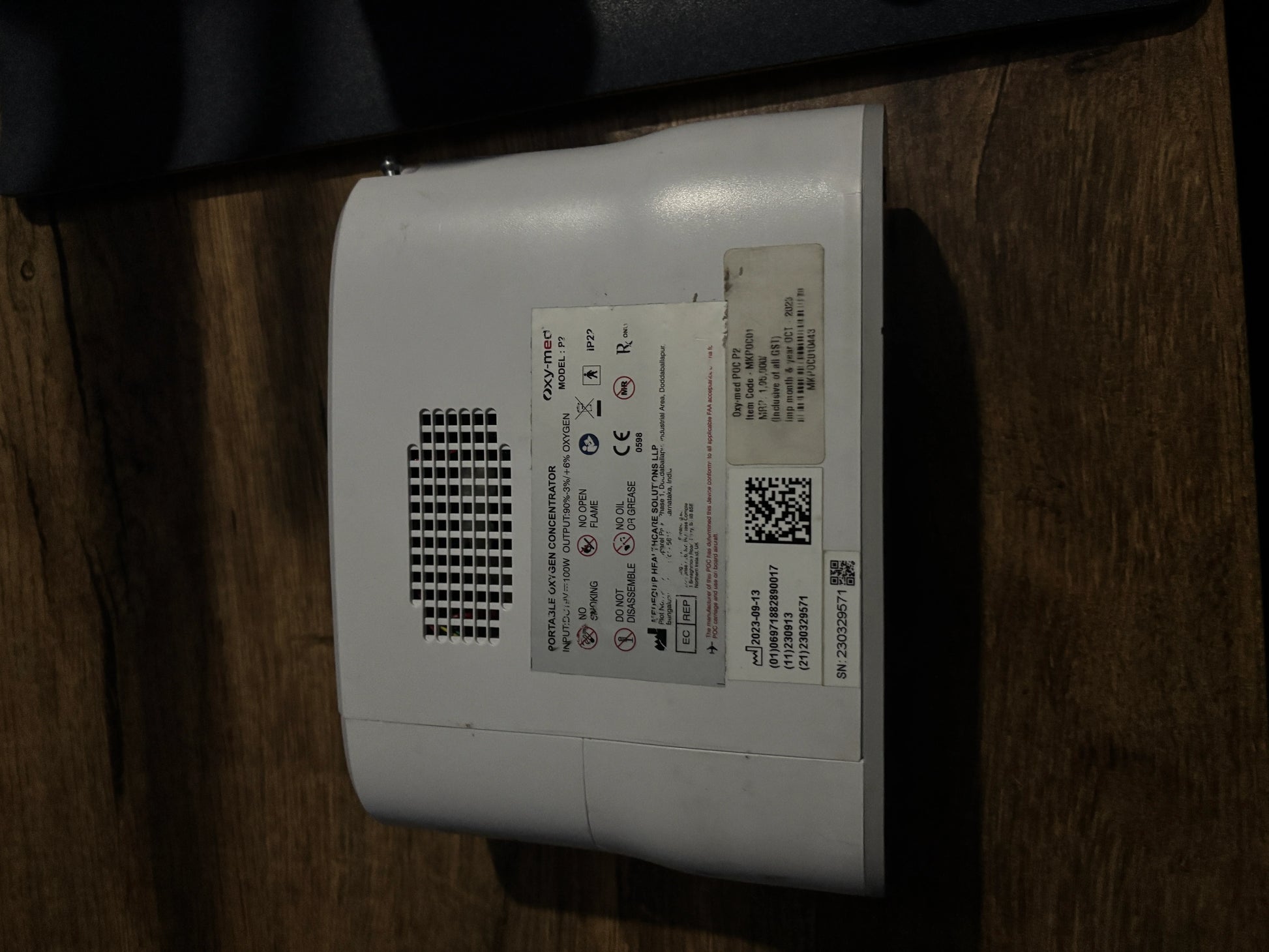 Oxymed P2 Portable Oxygen Concentrator on Rental in kolkata