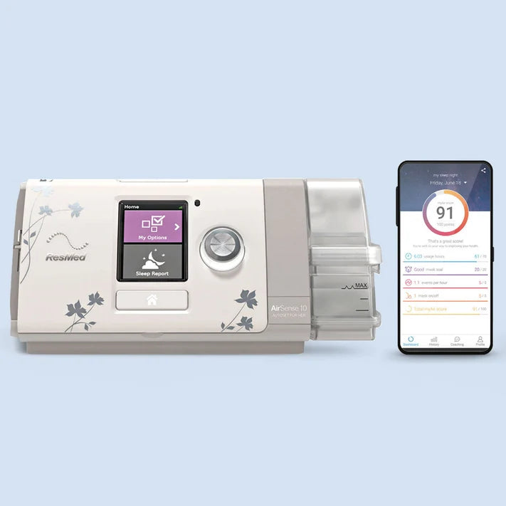 ResMed AirSense 10 AutoSet for Her 4G Tripack with 1 Mask & Extended Warranty